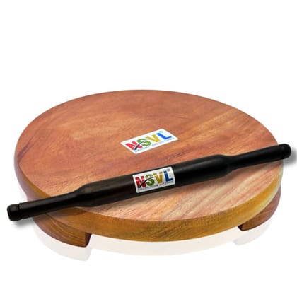 NSVL Neem Polpat Chakla Roti Chapati Maker 25 cm with Sheesham Roti Belan Rolling Pin 35 cm (Neem Polpat with Sheesham Belan)