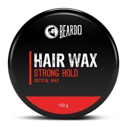Beardo Stronghold Hair Wax| Glossy Finish | Shine | Strong Hold 100 gm Beardo Stronghold Hair Wax| Glossy Finish | Shine | Strong Hold 100 gm - Transparent / 100 g (Pack of 1)