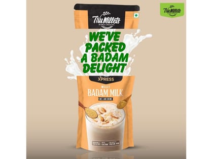 Healthy Trial pack: Combo Millet Drink - Popped Ragi Milk 200g,  Badam Milk 200g