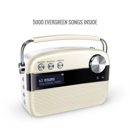 Carvaan Saregama Malayalam - Portable Music Player with 5000 Preloaded Songs, FM/BT/AUX