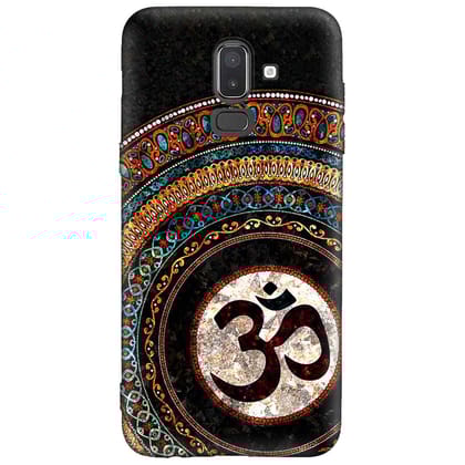 3D Om  Samsung J8 Premium Embossed Mobile cover