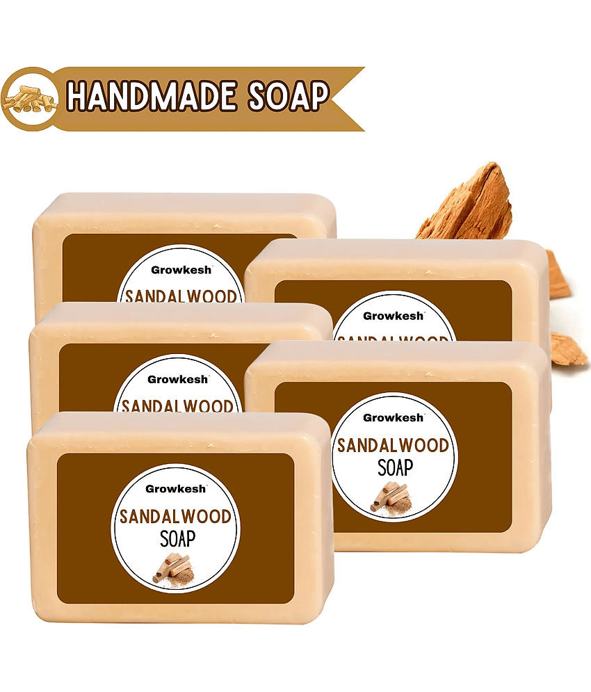 Growkesh Skin Whitening Soap for All Skin Type ( Pack of 5 )