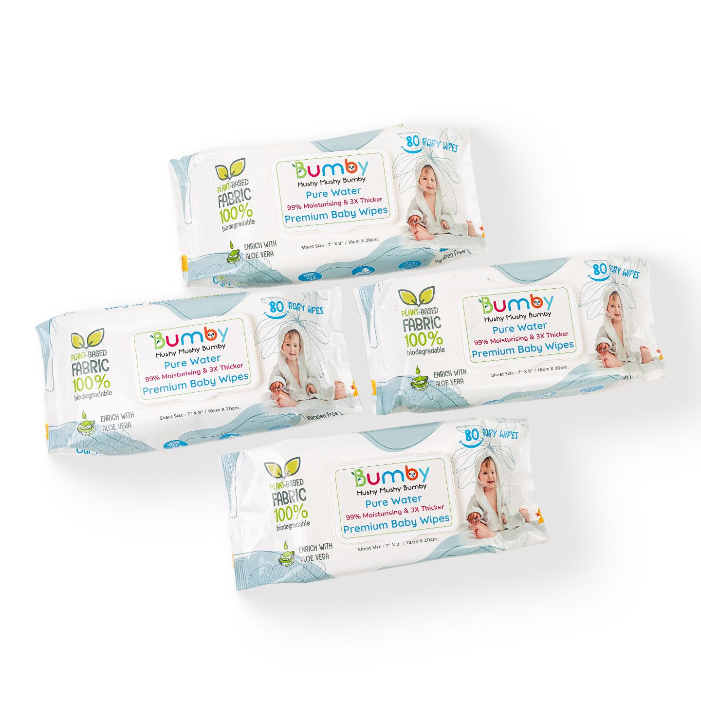 Bamboo Wet Wipes with Lid – 320 Pieces(18cm X 20cm)| Enriched with Alovera & Vitamin E | Gentle & Soft Wipes, Moisturizing & Skin-Friendly | Plant Based Wet Wipes – Copy