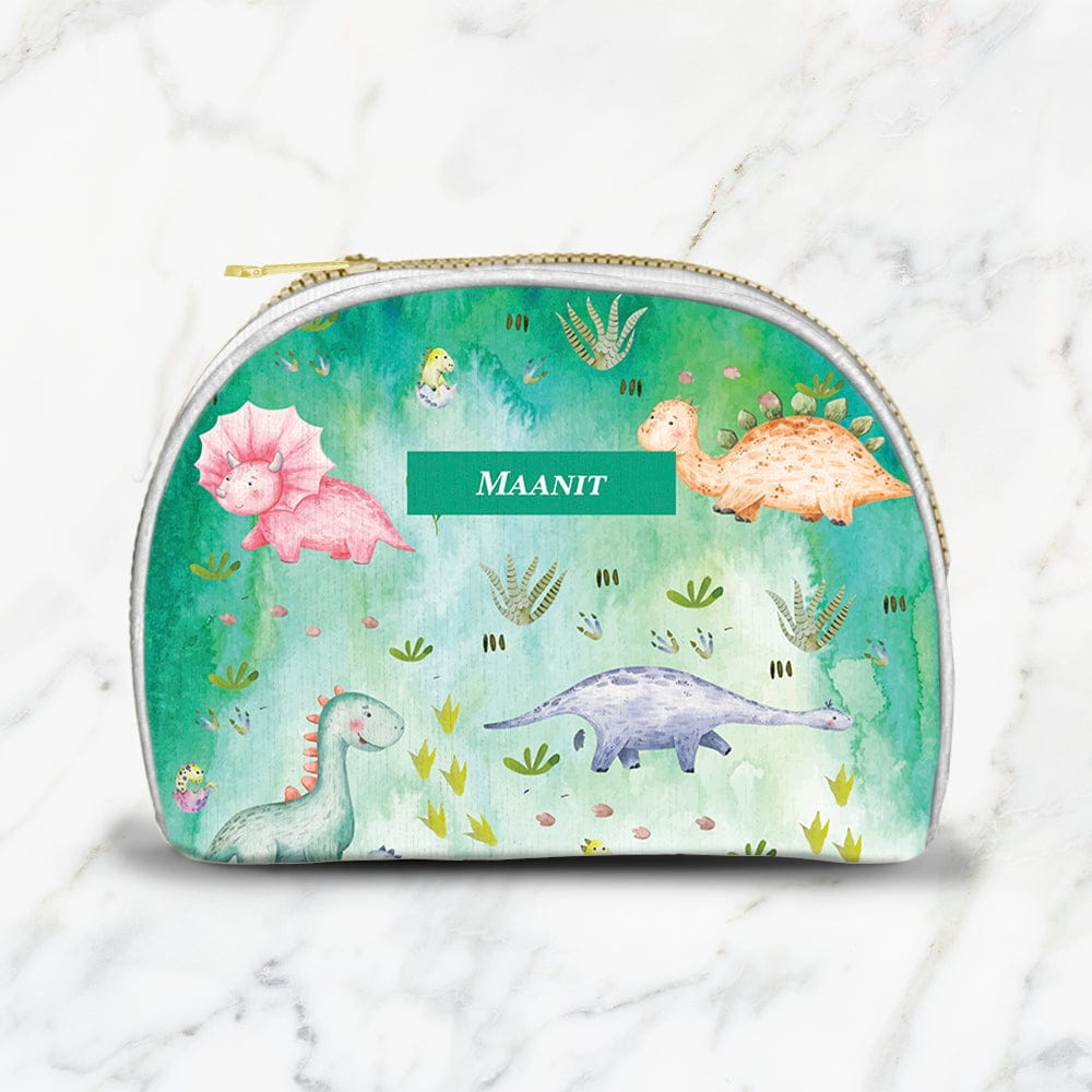 Dinoland Kids Pouch-Green Watercolor / Small