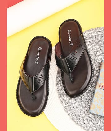 PRODOCK Black Men's Thong Flip Flop