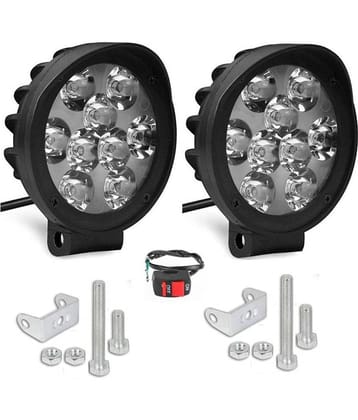 9 LED Fog Light For Bike & Two Wheelers - 2 Pcs
