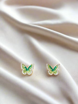 Emerald Flutter Earrings
