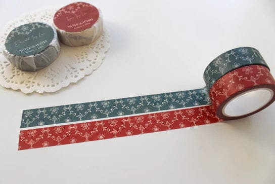 Emerald and Topaz Ivy Lace Washi Tape-Topaz Ivy Lace