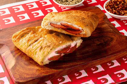 Chicken Pepperoni Garlic Bread