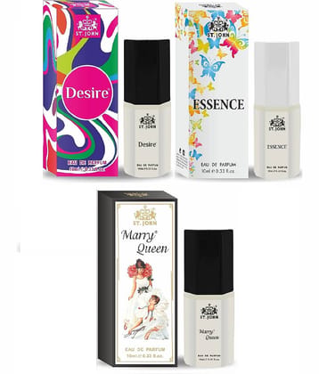 ST.JOHN Cobra Essence, Desire & Marry Queen Pocket Perfume For Men 10ml Each (30ml) - Pack of 3