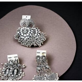 Twinkling Oxidised Fancy Earrings for Women