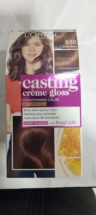 Loreal Paris 535 Chocolate Casting Crème gloss Conditioning color No ammonia 