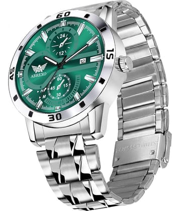 Abrexo Silver Stainless Steel Analog Men's Watch