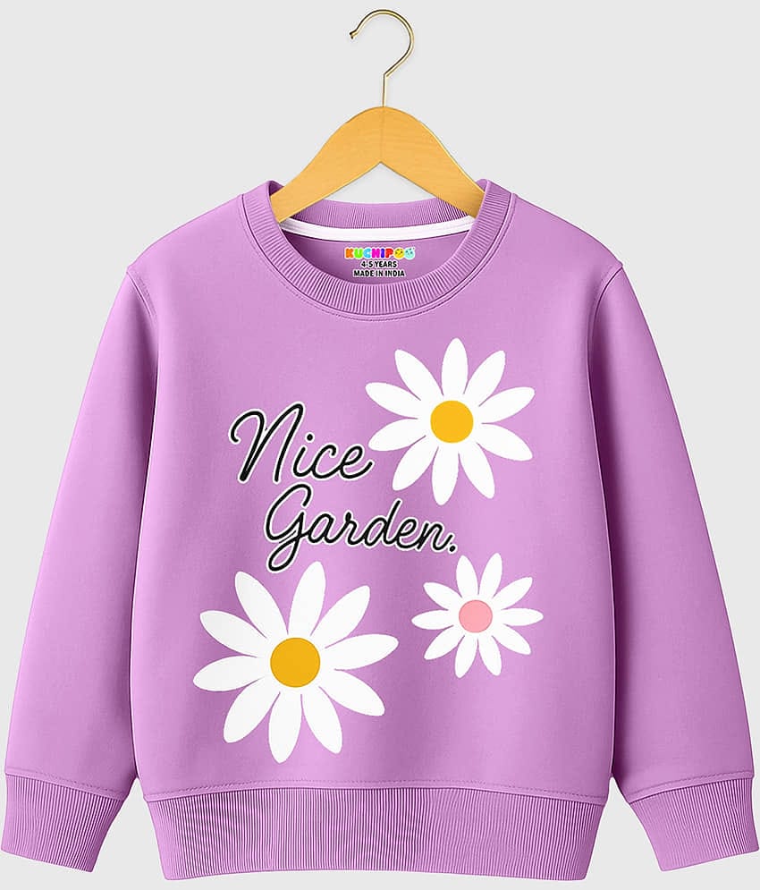 Kuchipoo Pack of 1 Girls Fleece Sweatshirt ( Violet )