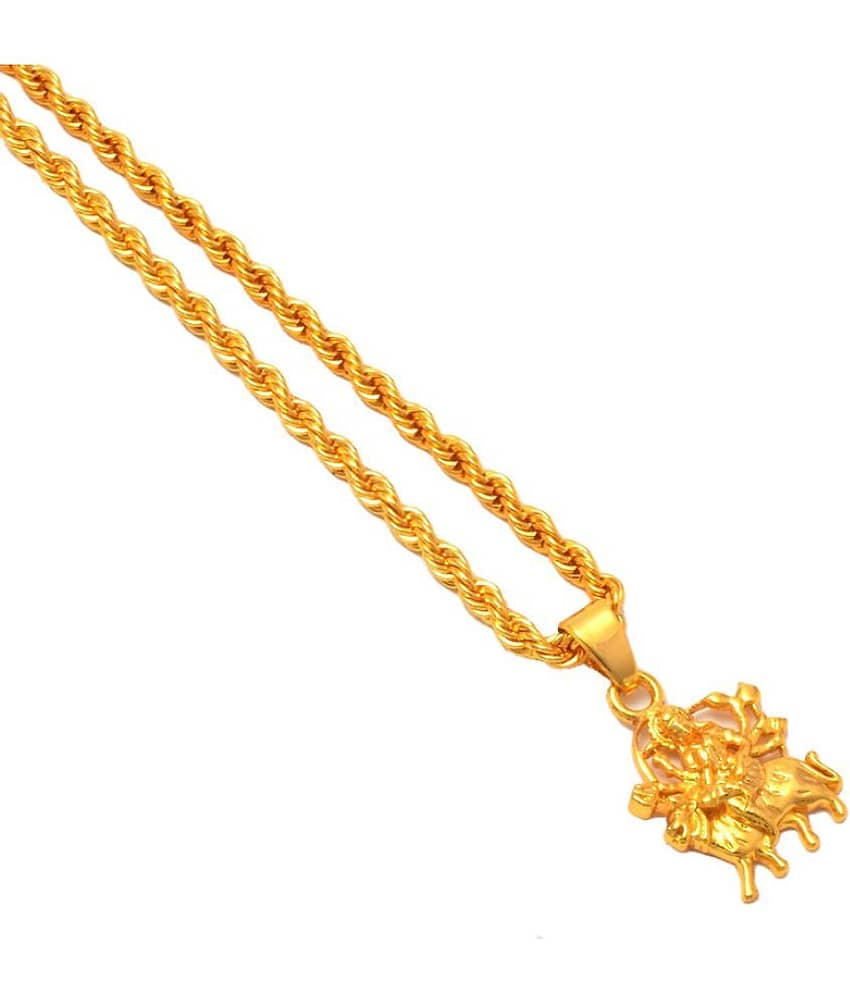 Jewarhaat - Golden Pendant ( Pack of 1 )