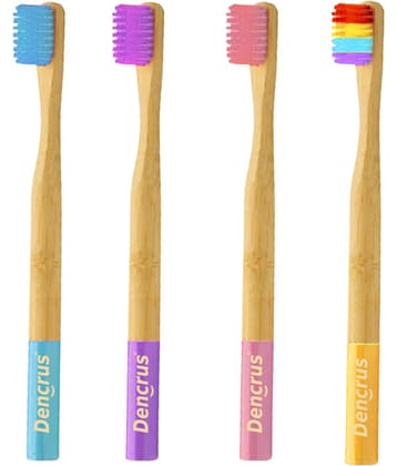 Dencrus Orby Kids Soft Bristles Toothbrush Relieve Sensitiivity Pack of 4