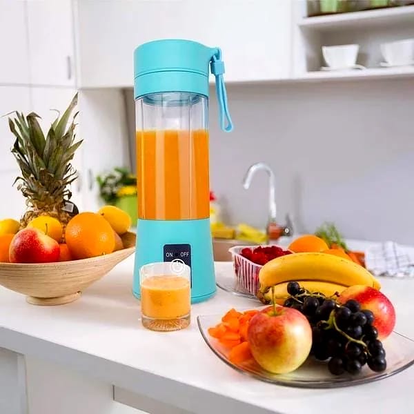 Durable Portable USB Electric Juicer - 6 Blades (Protein Shaker)  by Ruhi Import Store
