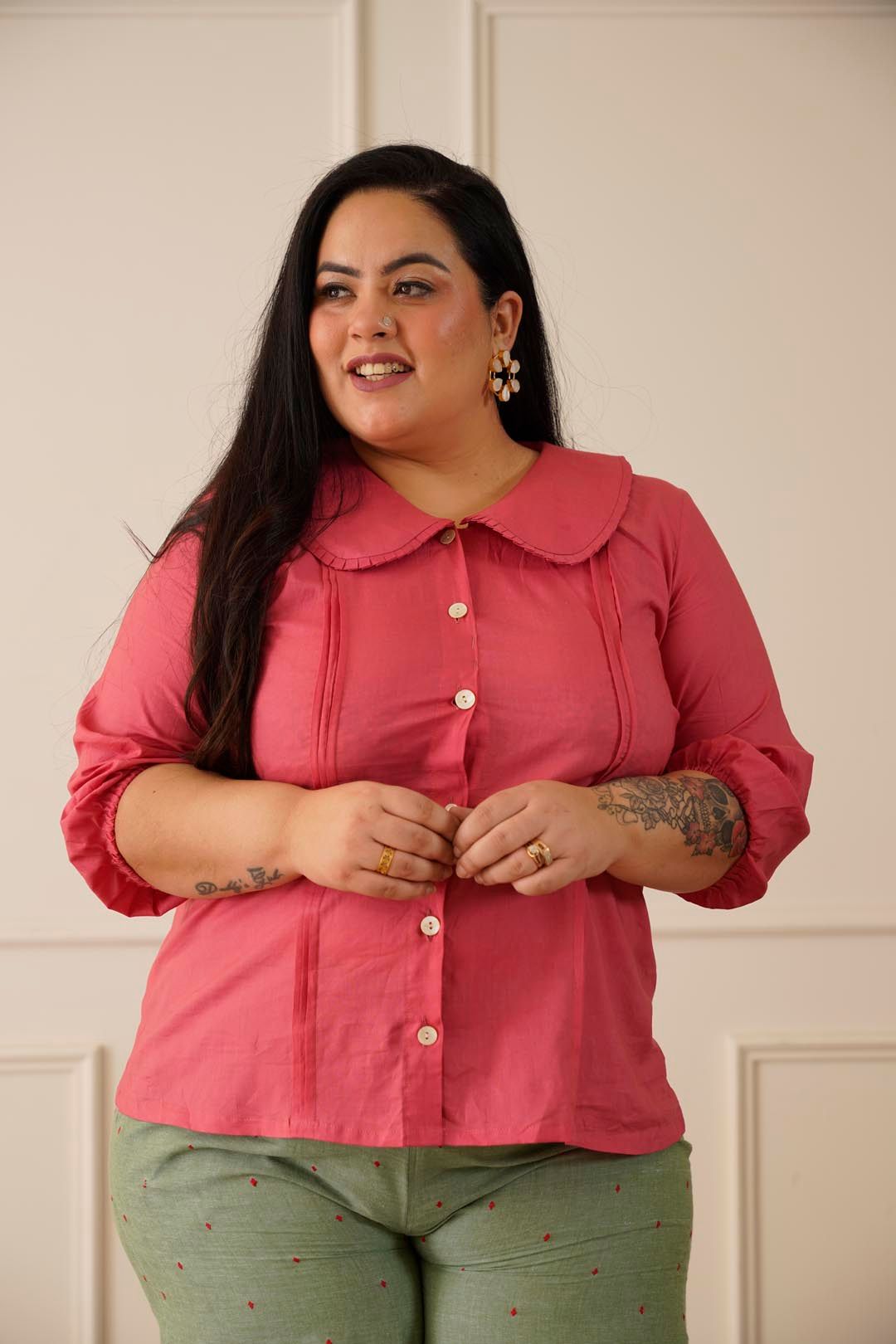 Ethereal Pink and Green Co-ord Set