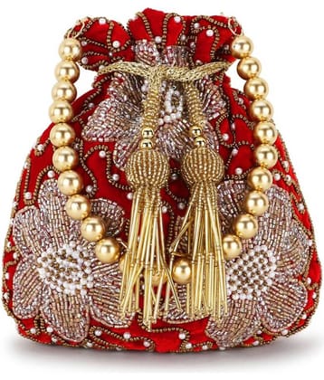 Anekaant - Red Velvet Potli