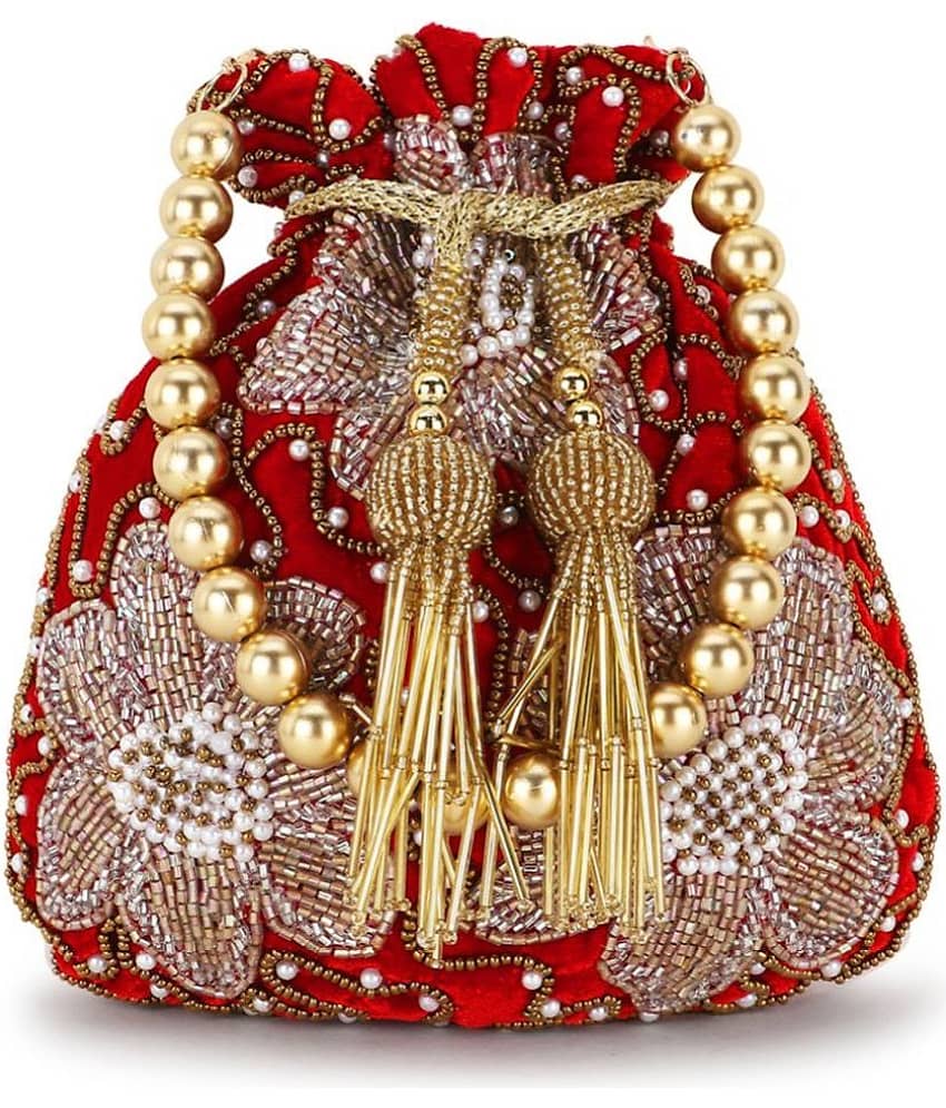 Anekaant - Red Velvet Potli