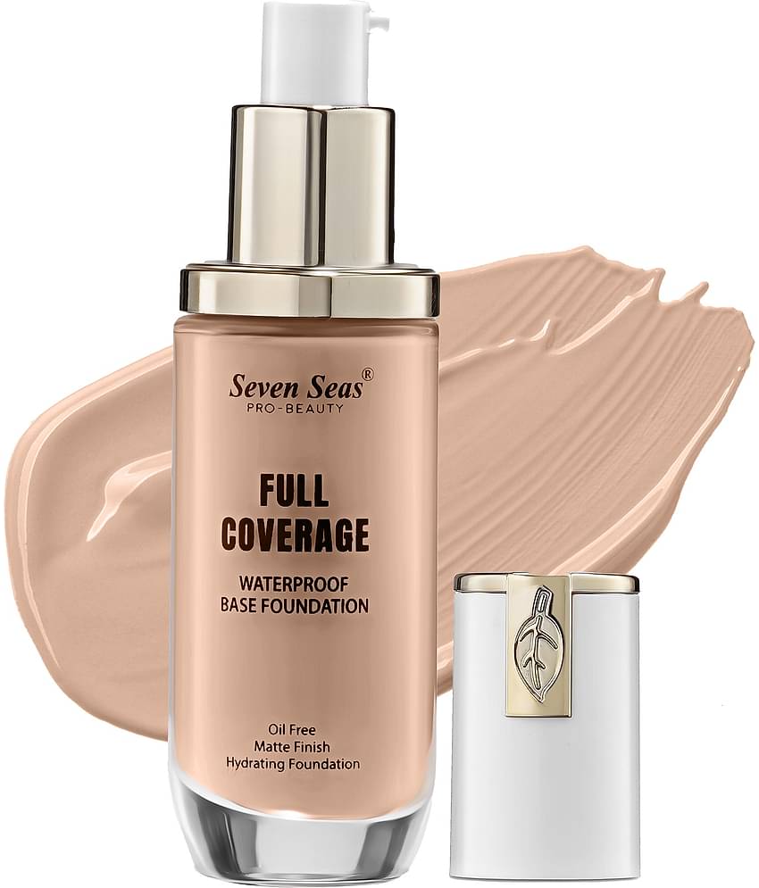Seven Seas Full Coverage Waterproof Oil Free Matte Finish Hydrating Foundation (Natural)
