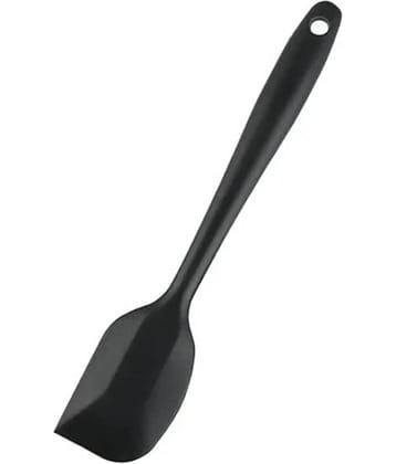 Baskety Silicone Spatula with Stainless Steel Core Mixing Spatula ( Pack of 1, Black)