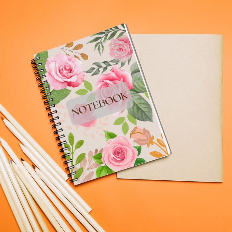 Prsthaa Hardbound Spiral Notebooka | A5 | 160 Undated Ruled Pages | 90 gsm Acid Free Paper | Open Flat and Write Comfortably