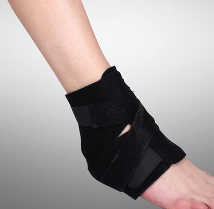 EZYFIT Advanced Breathable Neoprene Ankle Support Compression Brace for Injuries, Pain Relief and Recovery