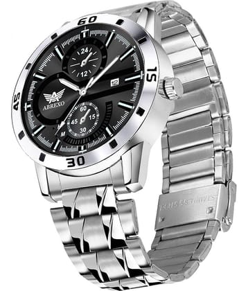 Abrexo Silver Stainless Steel Analog Men's Watch