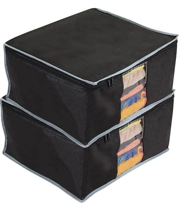 SH NASIMA - Home Storage Cloth Bags, Saree, Suits, Blouse, Blanket Organiser for Underbed, Almirah (Pack of 2)