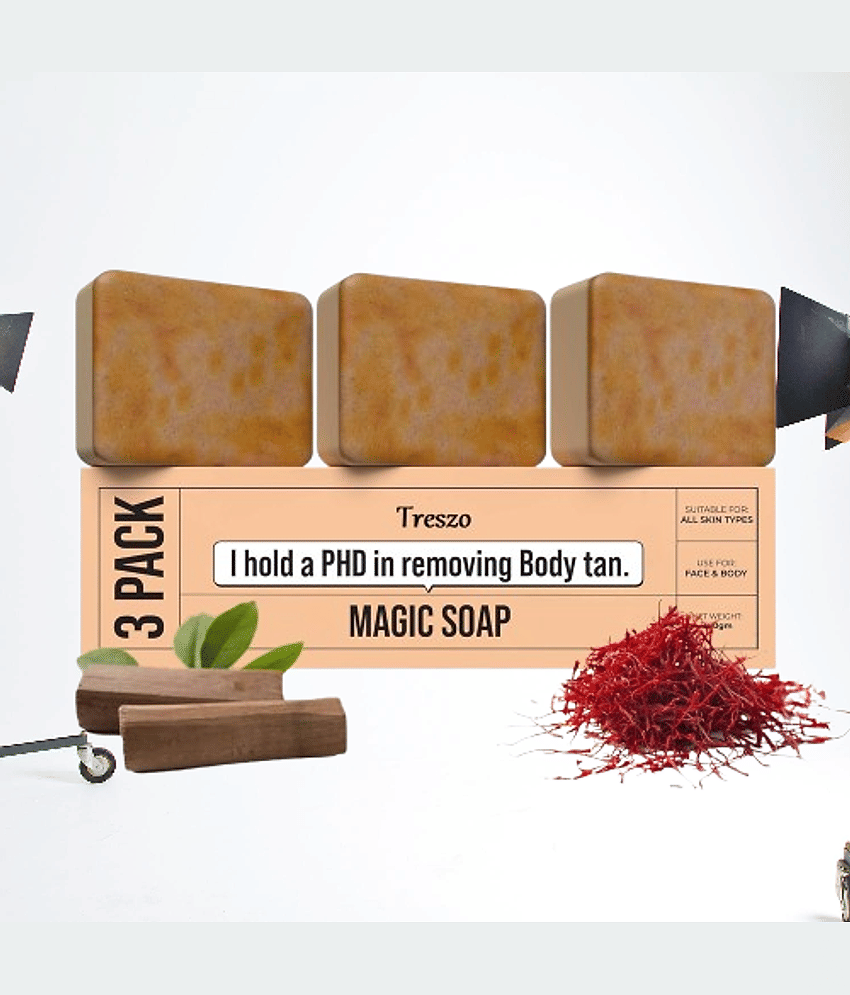 Treszo Beauty Ghor Magic Soap for All Skin Type ( Pack of 3 )