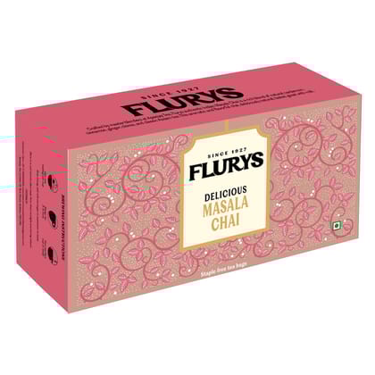 Flurys Delicious Masala 100 Envelop Tea Bags 200 Grams Flurys Delicious Masala 100 Envelop Tea Bags 200 Grams