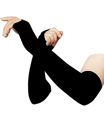 dust n shine Black Women's UV Protection Gloves ( Pack of 1 )