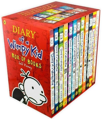 Diary Of A Wimpy Kid Series Collection 12 Books Set  (Paperback, Jeff)