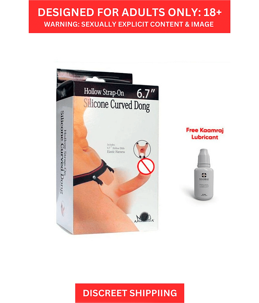 HIGH DEMAND Soft Hollow Strap On Dildo For Men Sex Toy For Men And Couples By Naughty Nights + Free Kaamraj Lubricant