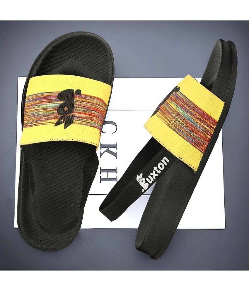Buxton - Yellow Men's Floater Sandals