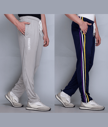 HVBK Multicolor Polyester Men's Trackpants ( Pack of 2 )