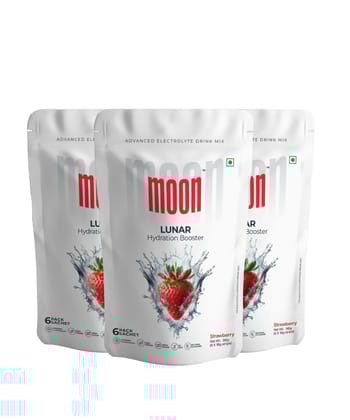 Moon Lunar Strawberry Hydration, 96 gm - Pack of 3