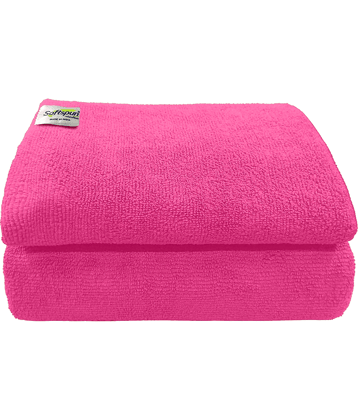 SOFTSPUN Single Microfibre Bath + Hand + Face Towel Set Green