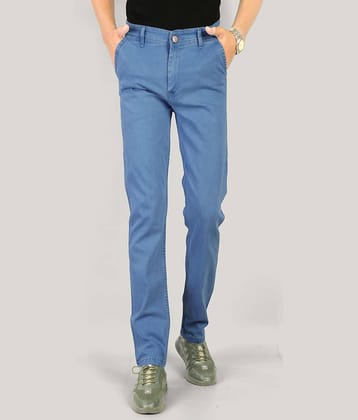 MOUDLIN Regular Fit Clean Look Men's Jeans - Light Blue ( Pack of 1 )