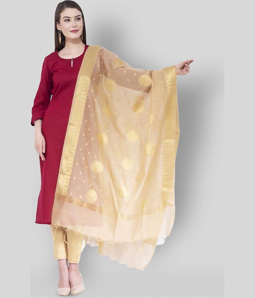 A R Silk Gold Silk Zari Work Dupatta