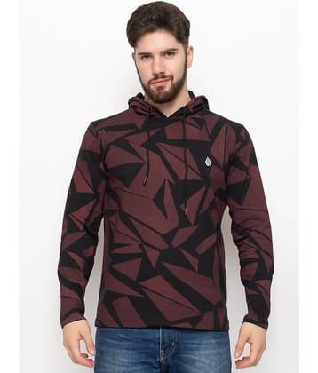 Emerald Pack of 1 Cotton Blend Regular Fit Men's T-Shirt ( Wine )