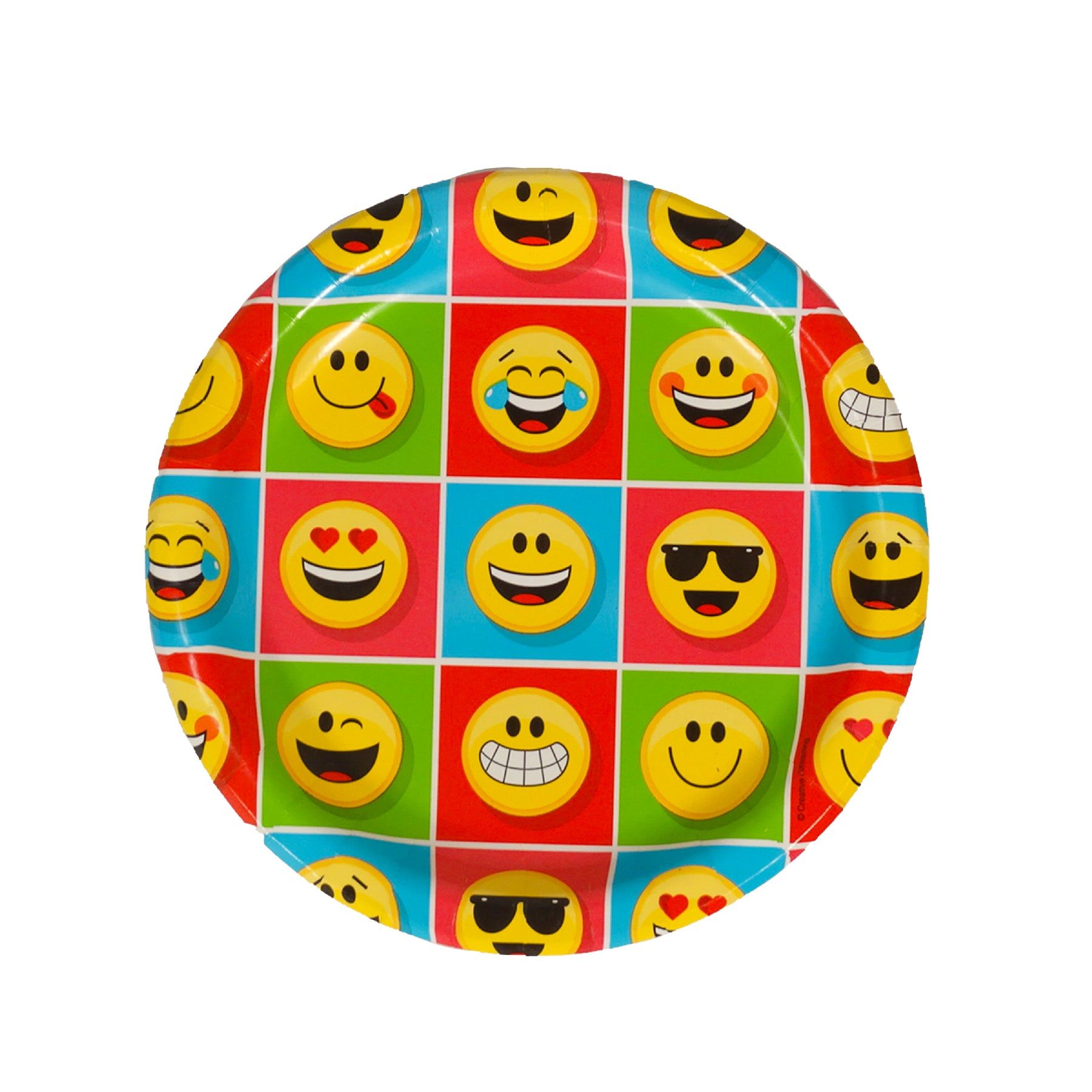 Smiley Theme Party Paper Plates - 9 inches - 8PC