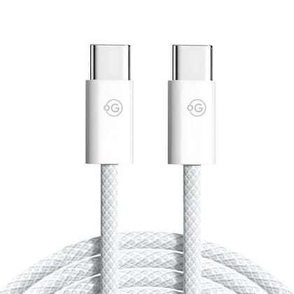 OOGE Rope 15 Type-C to Type-C Cable 65W PD Fast Charging, 1M Braided USB-C Cord, High-Speed Data Transfer, Durable & Tangle-Free, Compatible with Laptops, Phones & Tablets, Strong & Reliable Build OOGE Rope 15 Type-C to Type-C Cable 65W PD Fast Charging, 1M Braided USB-C Cord, High-Speed Data Transfer, Durable & Tangle-Free, Compatible with Laptops, Phones & Tablets, Strong & Reliable Build