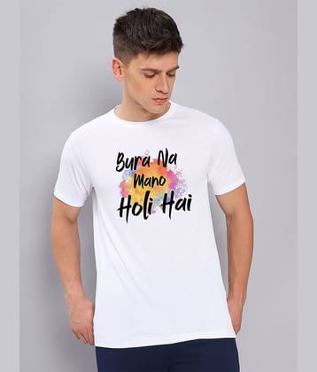 GET GOLF Pack of 1 Cotton Blend Regular Fit Men's T-Shirt ( White )