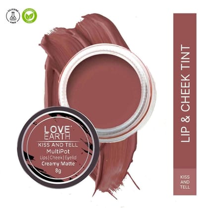 Love Earth Lip Tint & Cheek Tint Multipot-Kiss - Mauvish Pink Love Earth Lip Tint & Cheek Tint Multipot-Kiss - Mauvish Pink