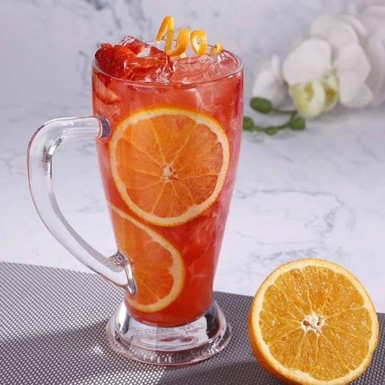 Juice Water Glass, Light Beer Clear Classic Pilsner Glass Set, Bar Weizen Wheat Glasses Juice, Mocktail, Tall for Party Pilsner Beer Juice Glass (400ML)