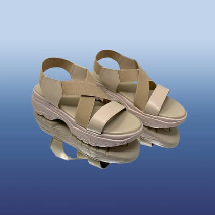 Beige Modern Flair Sandals-Beige / 39