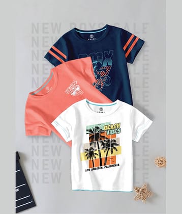 CODEZ Pack of 1 Boys Cotton Blend T-Shirt ( Multi Color )