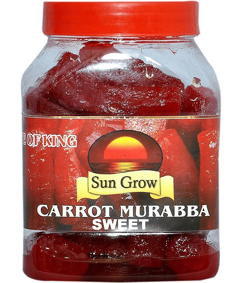 Sun Grow Home Made, Sweet Organic Carrot Murabba, Palm Good for Blood Circulation Pickle 1 kg